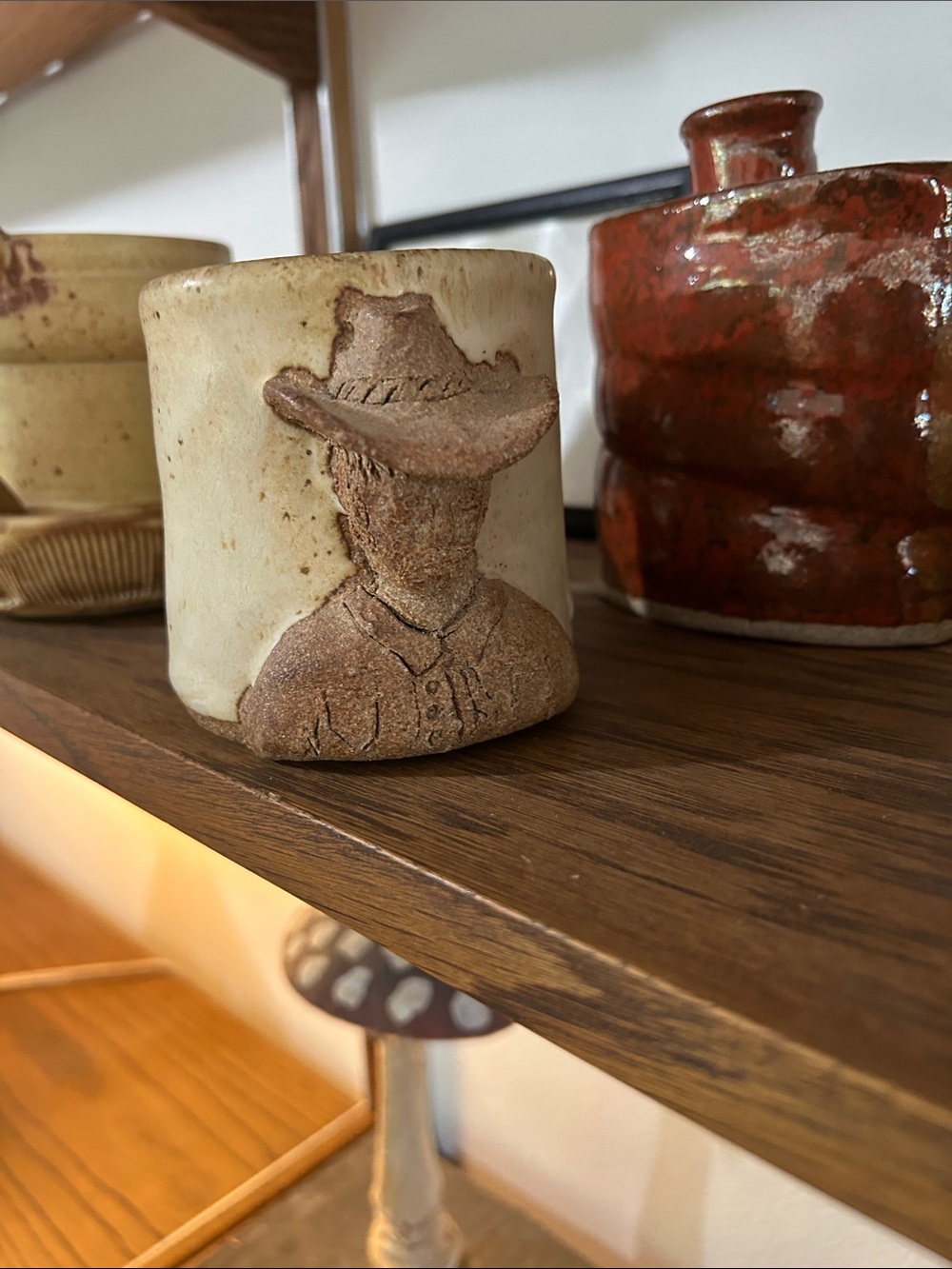 Handmade cowboy mug